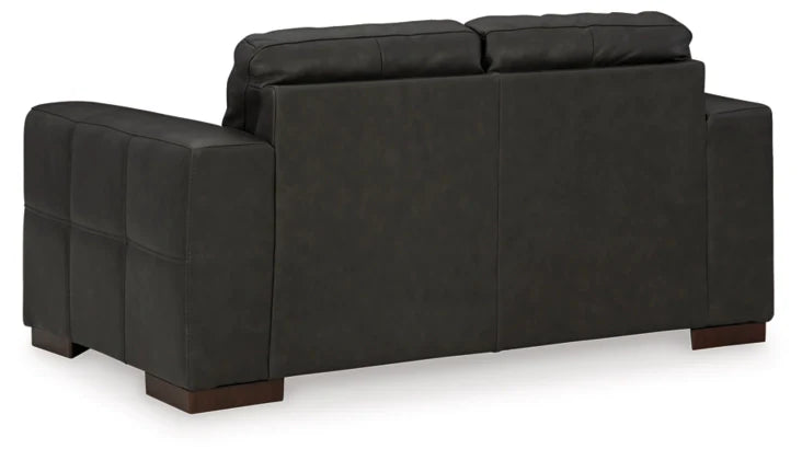 Luigi Leather Loveseat