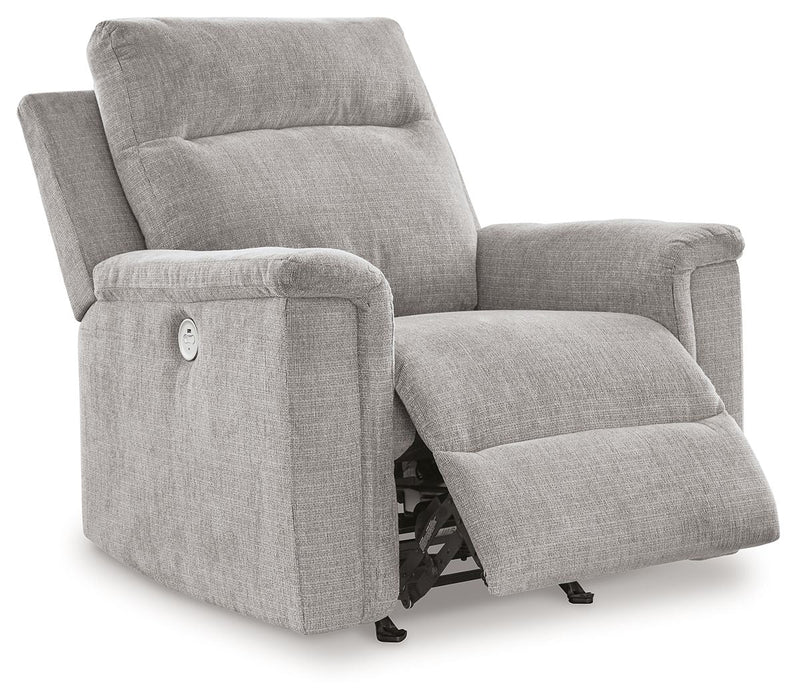 Barnsana - Power Rocker Recliner - Fabric - Ash