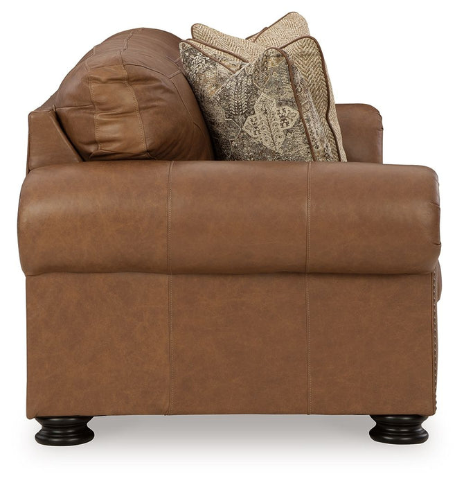 Carianna Leather Queen Sofa Sleeper - Caramel