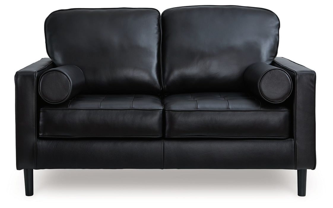 Bryceview - Loveseat - Leather Match - Onyx