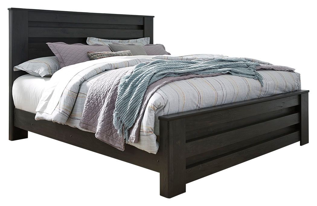 Brinxton Charcoal Panel Bed - King