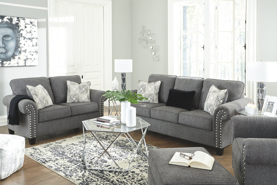 Agleno Charcoal 2 Pc. Sofa, Loveseat