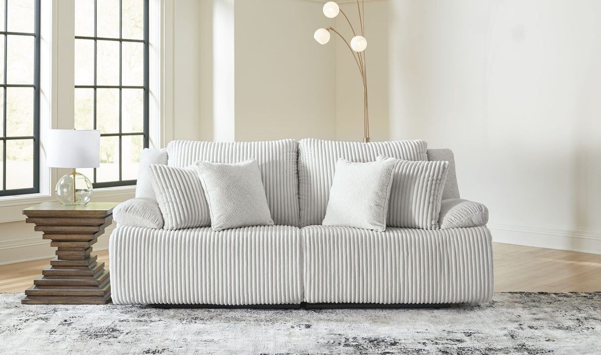 Top Tier - 2-Piece Sectional Loveseat With RAF And LAF Recliner - Alloy