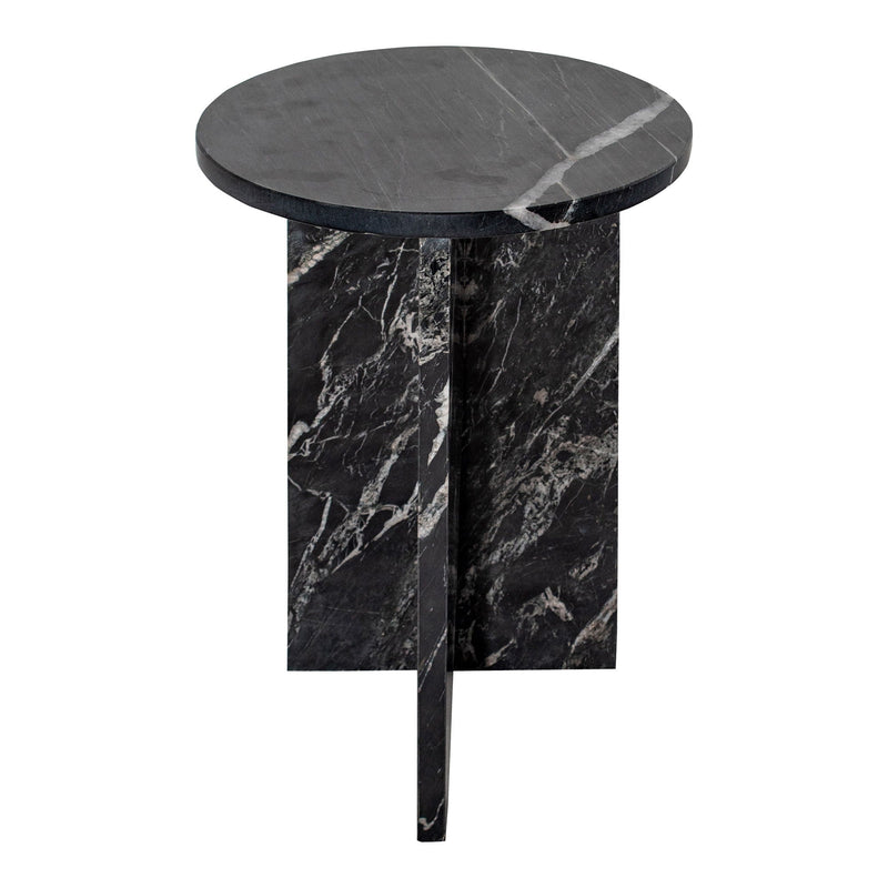 Grace - Marble Accent Table - Black