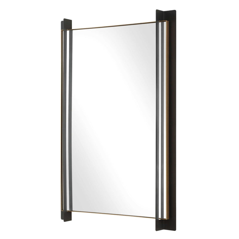 Cunene - Industrial Wall Mirror - Black