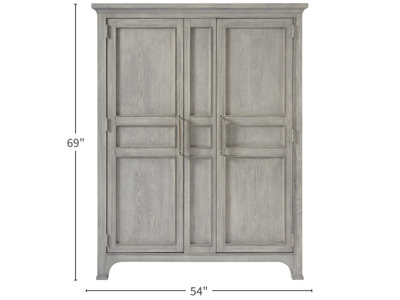 Escape Wide Utility Cabinet Pearl Silver