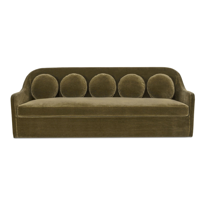 Rialto - Faux Mohair Sofa - Deep Green