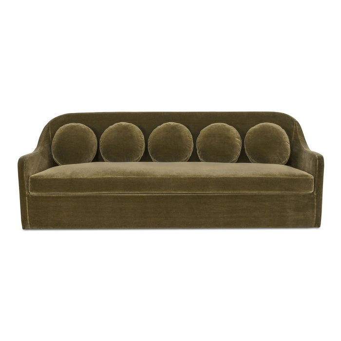 Rialto - Faux Mohair Sofa - Deep Green
