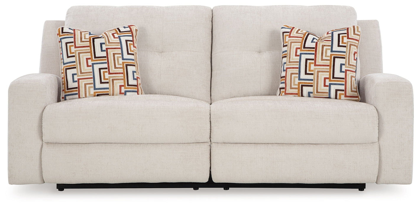 Danum - 2 Seat Reclining Sofa - Fabric - Stone