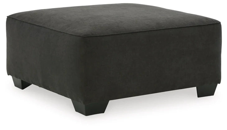 Lucina Oversized Accent Ottoman - Charcoal