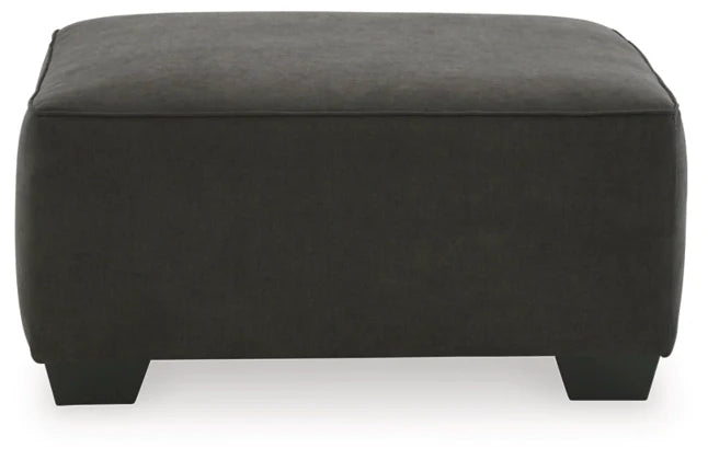 Lucina Oversized Accent Ottoman - Charcoal