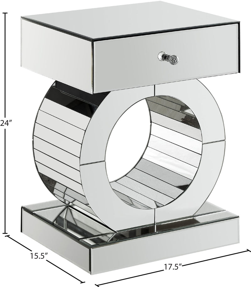 Jocelyn - End Table - Silver