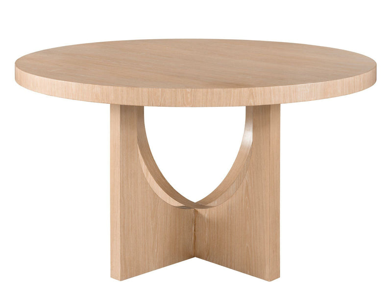 Modern - Callon Round Dining Table - Light Brown