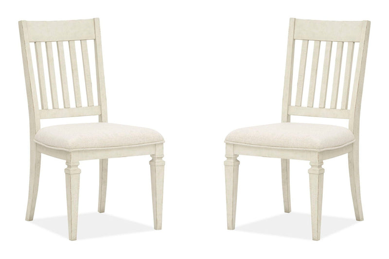 Newport - Dining Side Chair With Upholstered Seat (Set of 2) - Alabaster