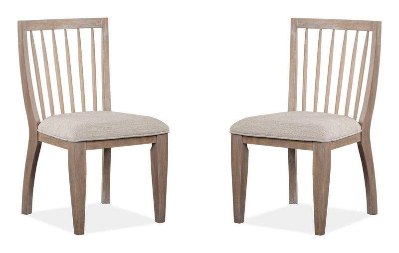 Ainsley - Dining Side Chair With Upholstered Seat (Set of 2) - Cerused Khaki