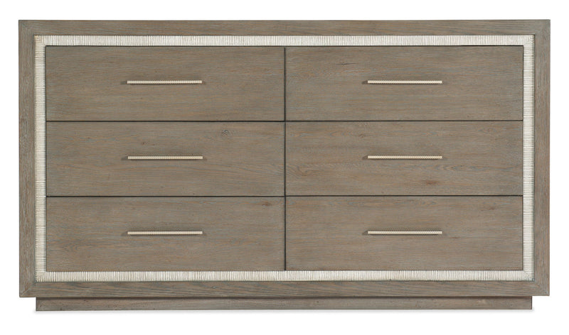 Serenity - Mainstay 6-Drawer Dresser - Gray
