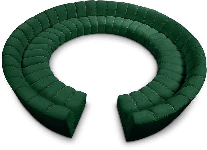 Infinity - 12 Piece Velvet Modular Sectional