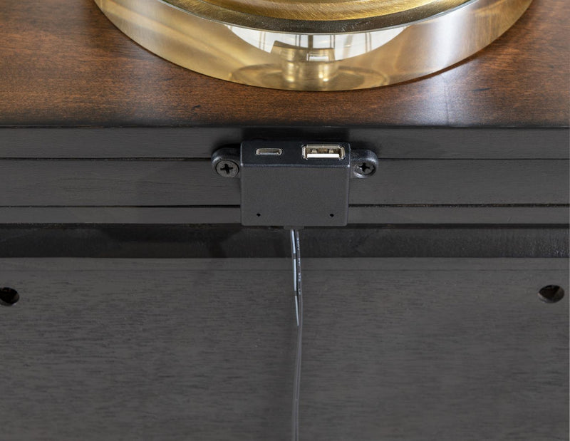 Fenmore - Open Nightstand - Mocha And Distressed Cherry