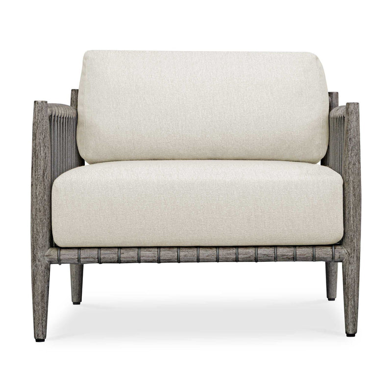 Borneo - Outdoor Lounge Chair - White / Dark Gray