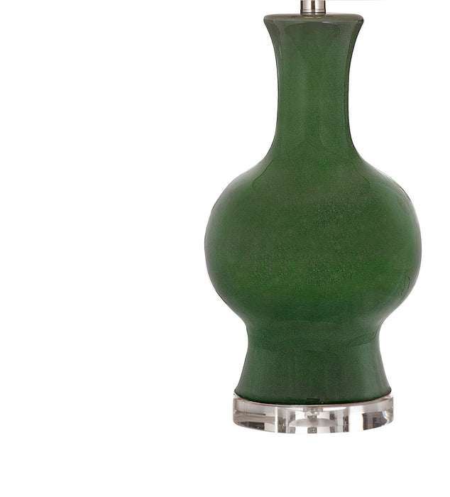 Leithen - Table Lamp - Rich Green / Clear Acrylic