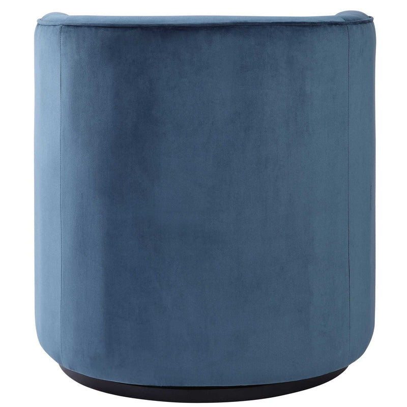 Mallorie - Swivel Chair - Blue