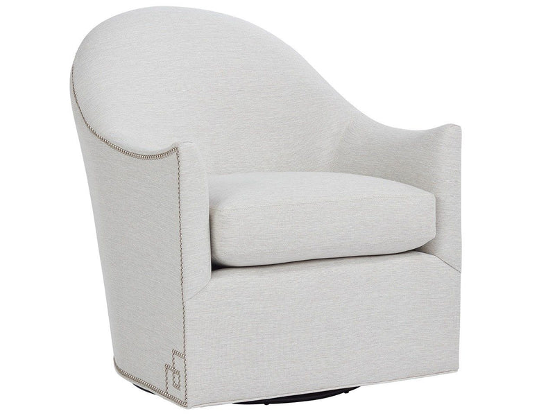 Roscoe Swivel Chair Special Order Pearl Silver