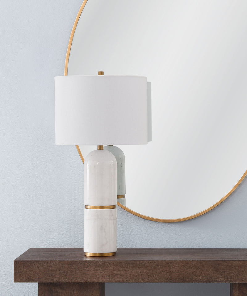 Wake - Table Lamp - White / Brass