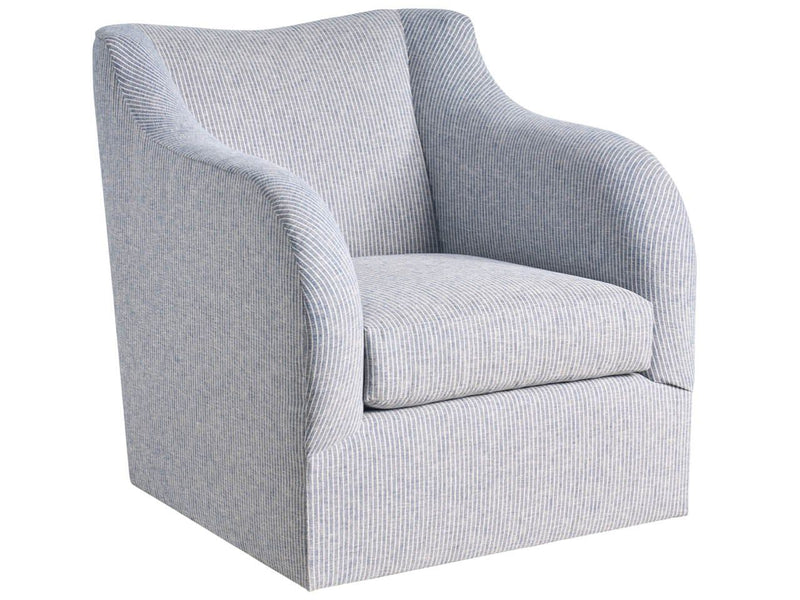 Camille - Swivel Chair, Special Order - Light Blue