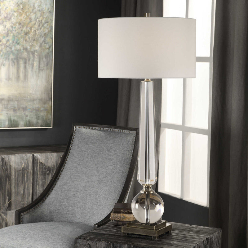 Crista - Crystal Lamp - Silver