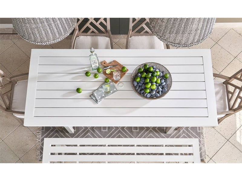 Coastal Living Outdoor Tybee Rectangle Dining Table White