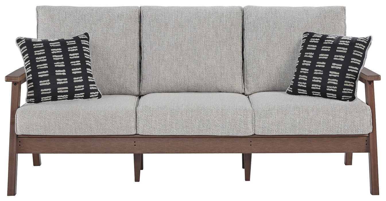 Emmeline - Sofa with Cushion - Brown / Beige