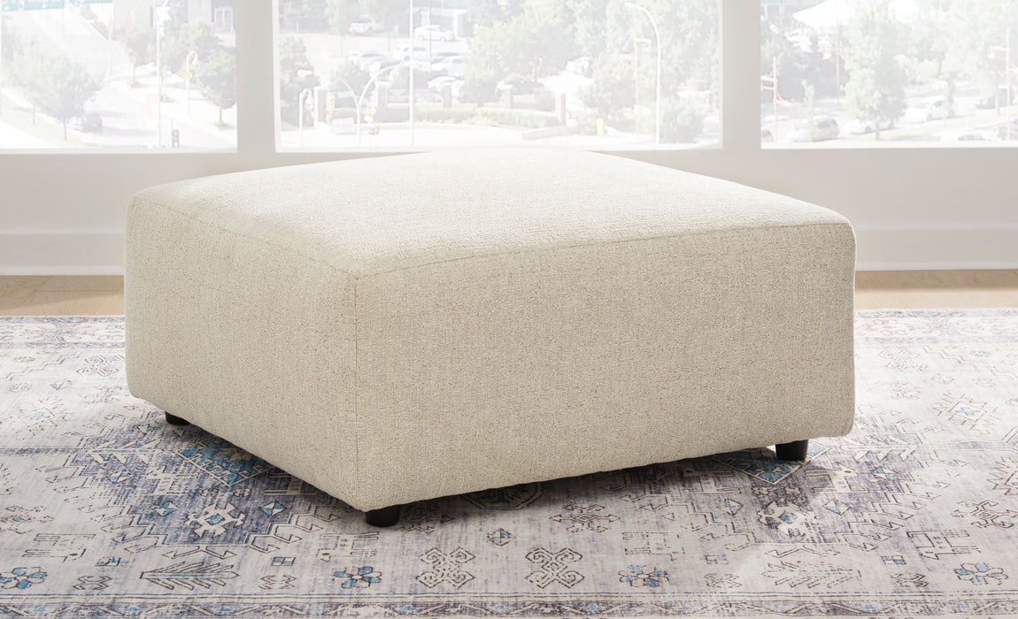 Edenfield Oversized Accent Ottoman - Linen