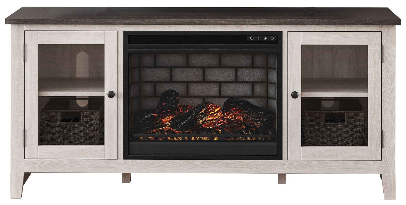 Dorrinson - TV Stand With Fireplace Insert