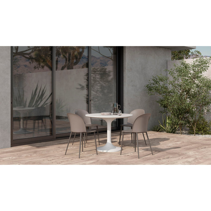 Tuli - Cafe Table - Pearl Silver