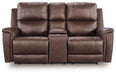 Bleckley - Power Reclining Loveseat With Console / Adjustable Headrest