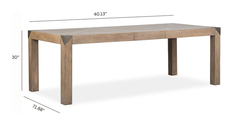 Ainsley - Rectangular Dining Table - Cerused Khaki