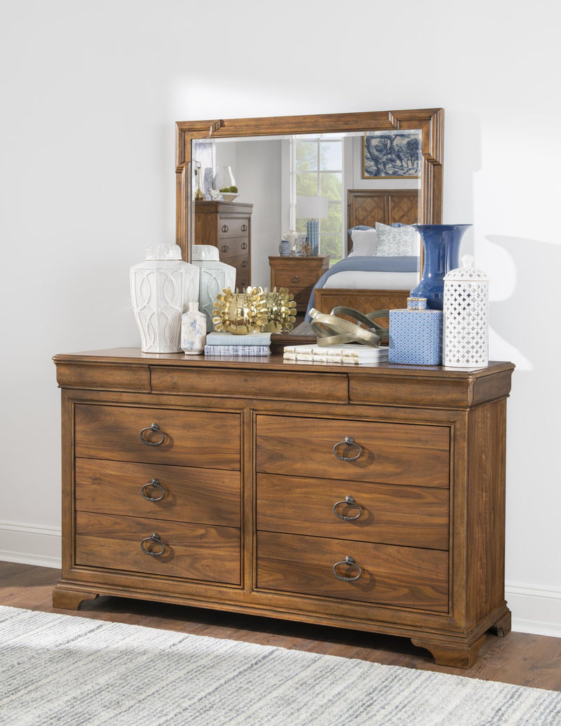 Echelon - Rectangular Mirror - Heritage Walnut