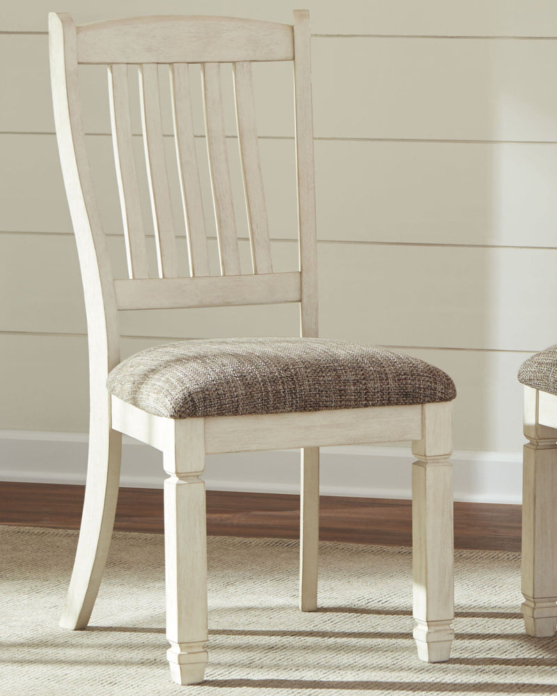 Bolanburg - Dining UPH Side Chair (Set of 2) - Rake Back - Brown / Beige