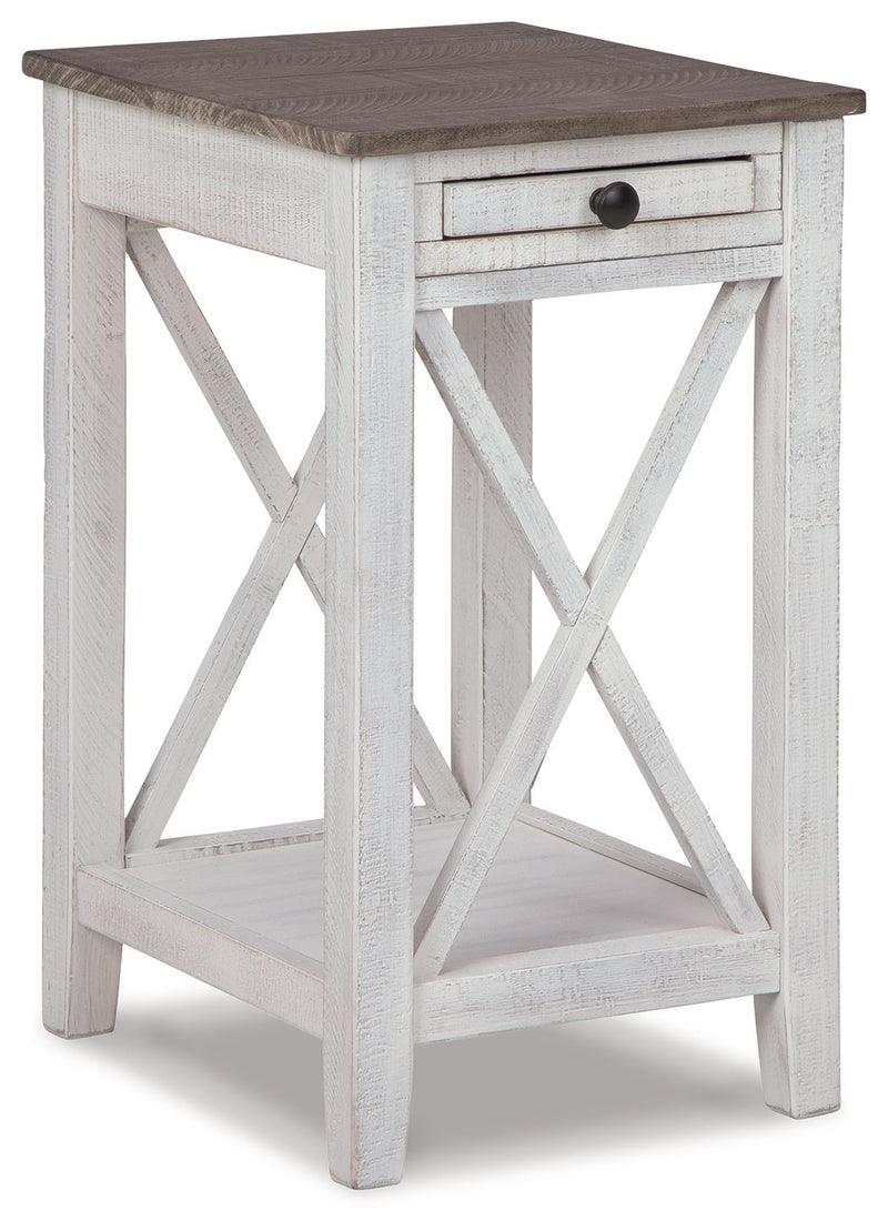 Adalane - Accent Table - White / Gray