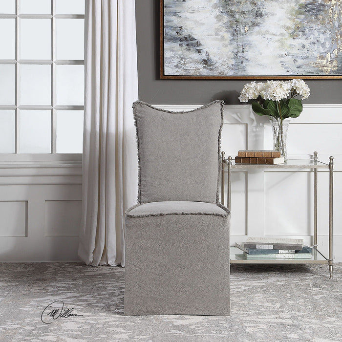 Narissa Armless Chairs (Set of 2) Gray