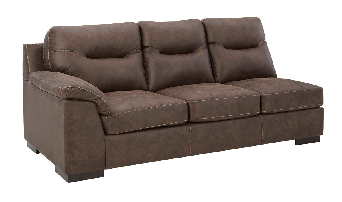 Maderla 2pc Sectional LAF Sofa with RAF Corner Chaise - Walnut - Furniture Depot (6675004129453)