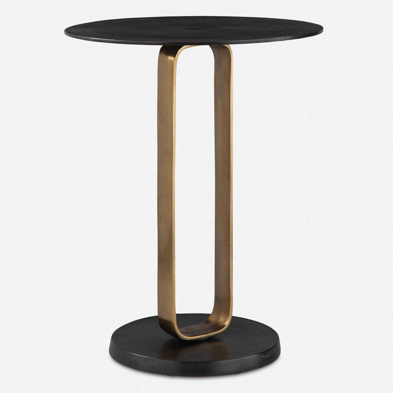 Aperture - Accent Table - Brass