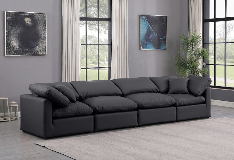 Indulge - Faux Leather 4 Seat Modular Sofa