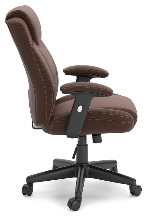 Corbindale Home Office Swivel Desk Chair - Brown/Black