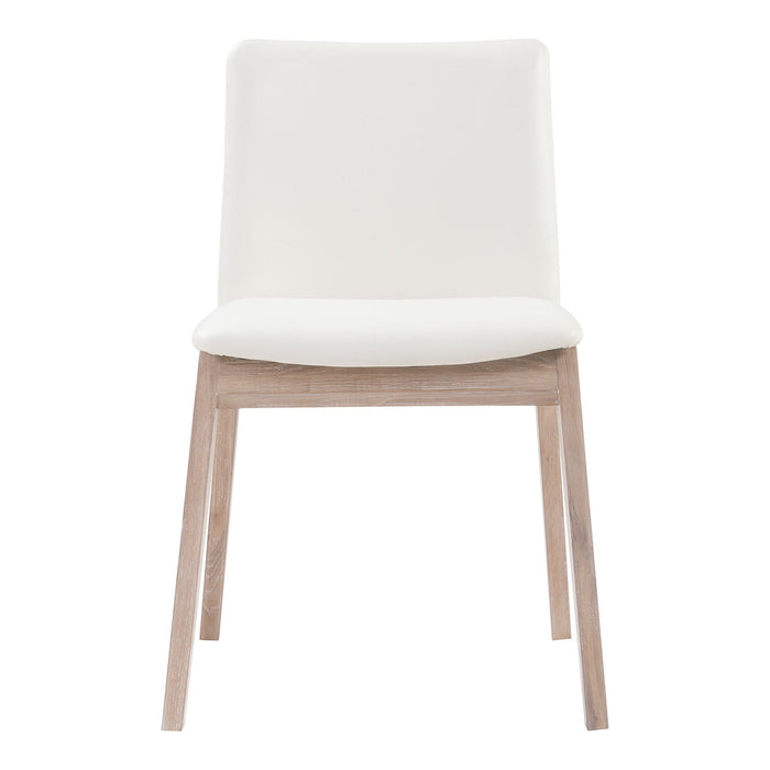 Deco - Oak Dining Chair (Set of 2) - Cream White