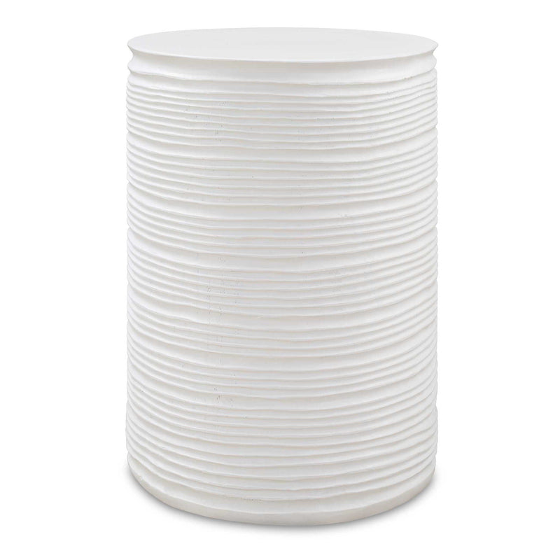 Borderline - White Drum Table