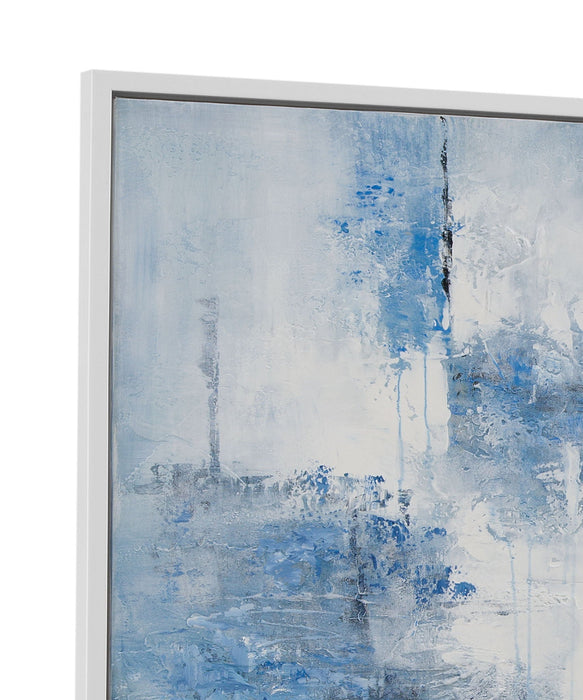 Perdido Framed Canvas - Blue