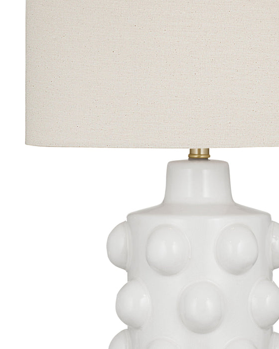 Lynn - Table Lamp - White - White / Polished Brass