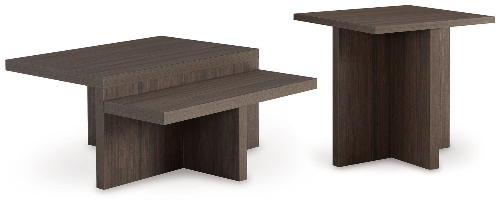 Zendex - Occasional Table Set (Set of 2) - Brown