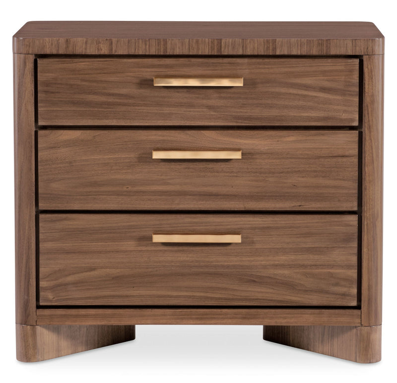 Eleana - Three Drawer Nightstand - Light Caramel